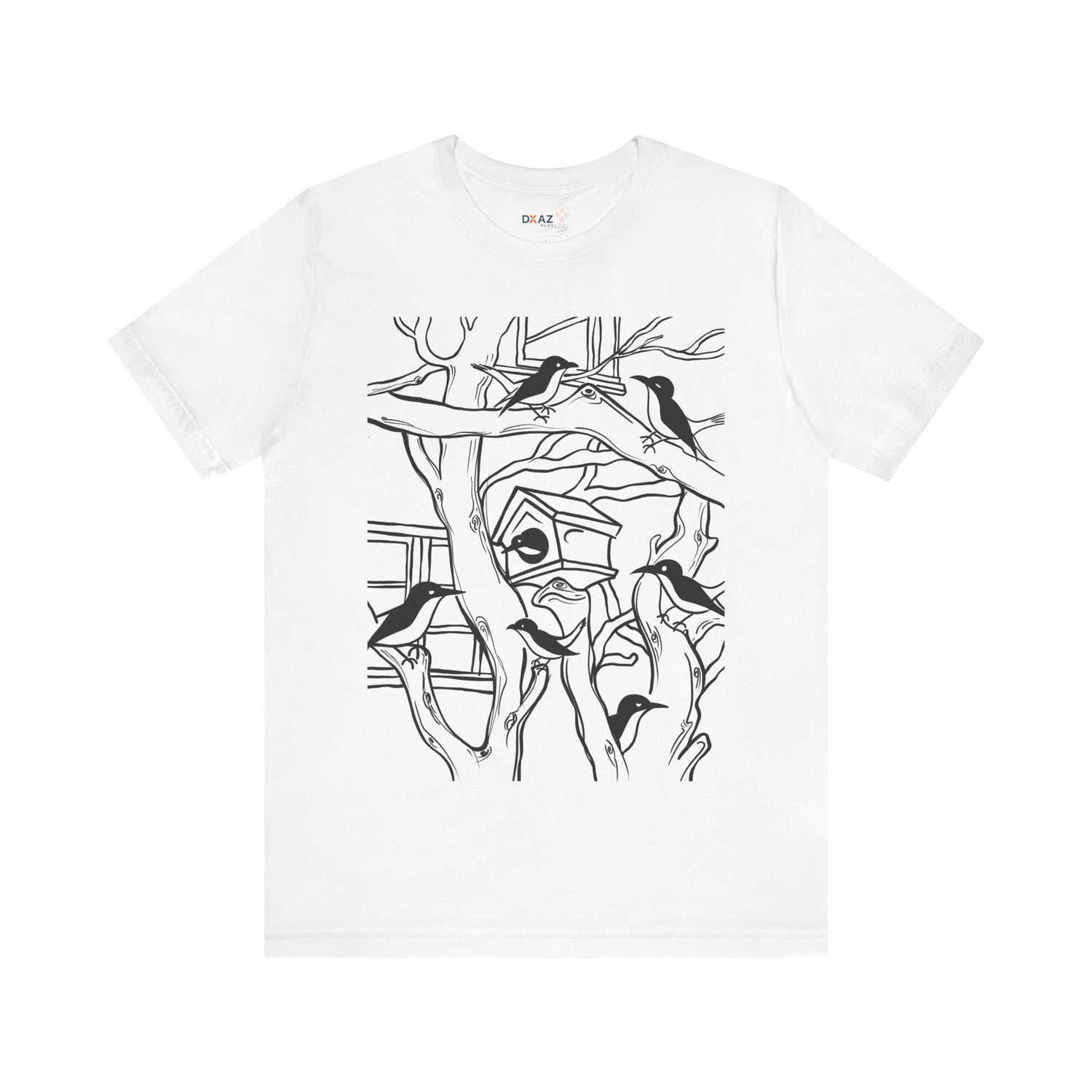 Camiseta de Manga Corta Unisex - Aves Nocturnas