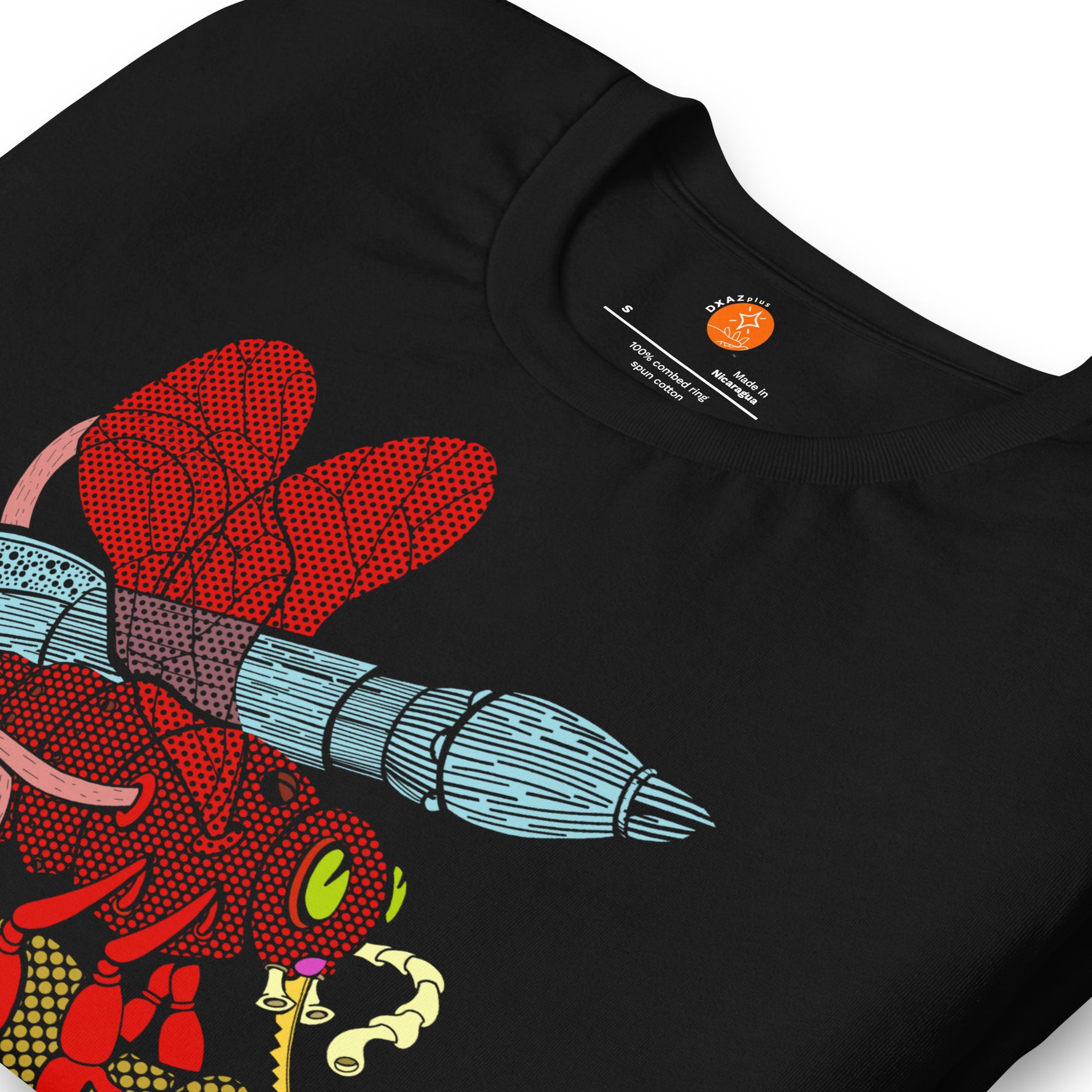 Camiseta unisex Dulce Avispa DXAZplus — frontal/Detalle