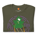 Camiseta unisex Espejo DXAZplus — frontal/Verde militar